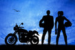 pair of motorcyclists