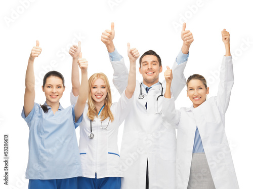 Photo: professional young team or group of doctors professional young team or group of doctors