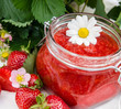 Erdbeermarmelade, frisch und selbstgemacht
