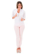 Foto: Woman with thumbs up Woman with thumbs up