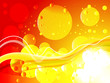 canvas print picture Abstract hot light red background