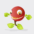 fruit orange citrus funny cute vector