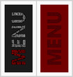 Vector: Restaurant menu card design template Restaurant menu card design template