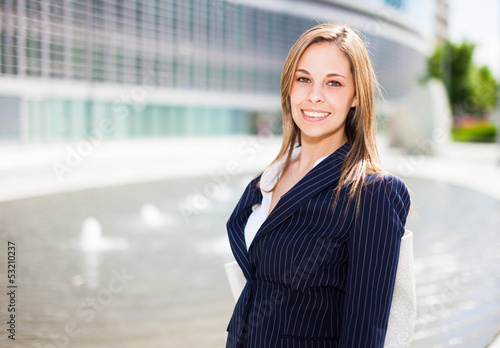 Photo: Smiling businesswoman portrait Smiling businesswoman portrait