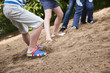 children are pulling the rope