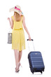 Young woman preparing for vacation