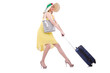 Young woman preparing for vacation