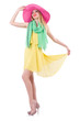 Young woman in summer clothing