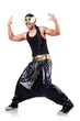Rap dancer isolated on the white