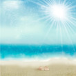 Vector: Vintage beautiful seaside background. Vector Vintage beautiful seaside background. Vector