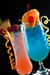 Photo: Rum Runner and Blue Lagoon - Most popular cocktails series Rum Runner and Blue Lagoon - Most popular cocktails series