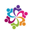 Teamwork group of business logo vector