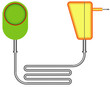 Vector: Ultrasonic washing machine Ultrasonic washing machine