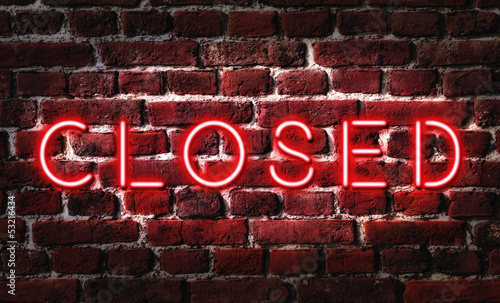 Photo: Closed Neon Sign Closed Neon Sign