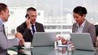 Businessman having a phone conversation