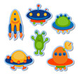 Ufo space icon set
