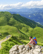 Wanderer in den Alpen