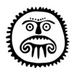 sun symbol, tattoo illustration
