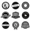 9 Retro Badges and Stickers