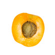 Half of ripe apricots