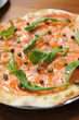 Pizza with seafood