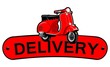 Delivery motorcycle