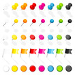 Vektor: Set Pins, Needles, Flags & Magnets Set Pins, Needles, Flags & Magnets