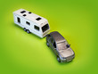 towing caravan