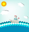 ship at sea