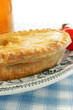 Savoury Pie with a glass of beer