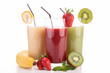 fruit juice on white background