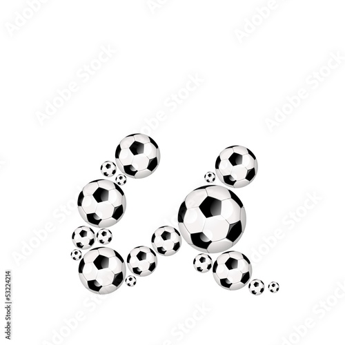 Vector: FOOTBALL, SOCCER abc - u FOOTBALL, SOCCER abc - u