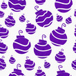 Christmas Purple Retro Ornament Fabric Background
