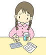 薬が苦手な女の子