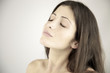 Portrait of woman with closed eyes