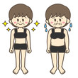 中年女性　ダイエットイメージ
