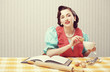 Photo: Housewife in the kitchen Housewife in the kitchen