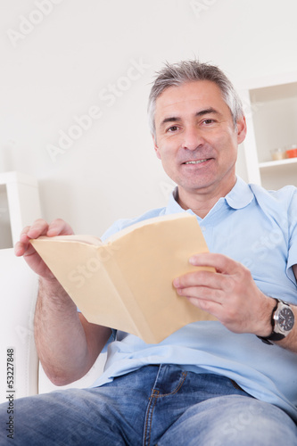 Photo: Mature Man Reading Book Mature Man Reading Book
