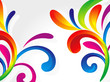 abstract colorful floral background