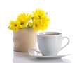 tea and flowers