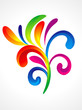 abstract colorful floral