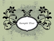 vintage shabby background with swirls