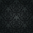 Vector: Luxury black charcoal floral wallpaper pattern Luxury black charcoal floral wallpaper pattern