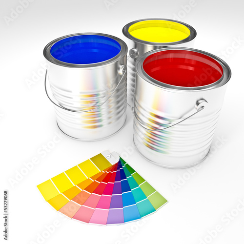 Photo: can color paint can color paint
