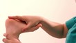 Therapeutic Exercise for children to leg close up
