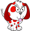 Angry Puppy Dog Vector Illustration Art