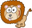 Vektor: Crazy Insane Lion Vector Illustration Art Crazy Insane Lion Vector Illustration Art