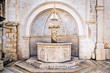 Renaissance fountain inside old town Dubrovnik