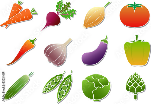 Vector: vegetables icons vegetables icons