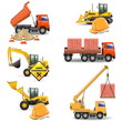 Vector building work icons